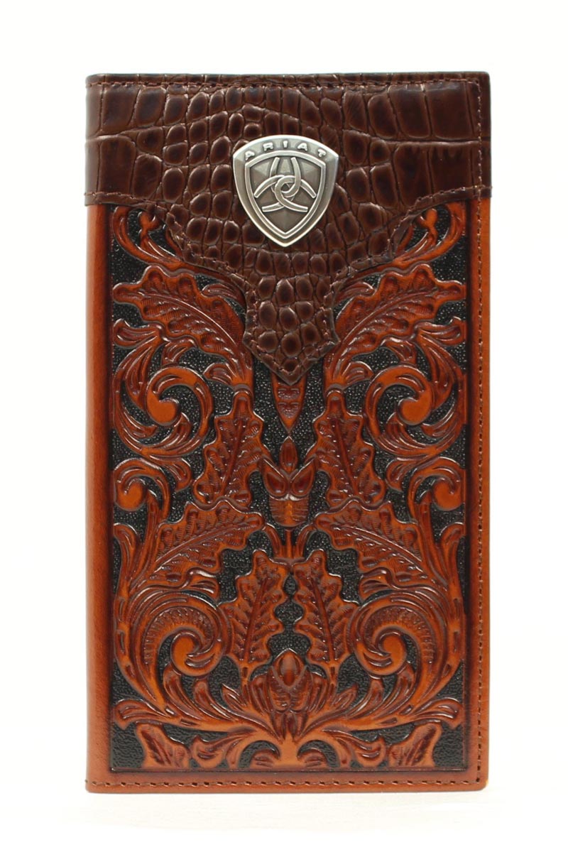 Ariat Premium Brand Embossed Men's Rodeo Wallet