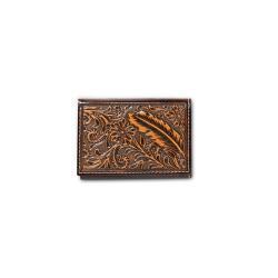 Ariat Tri-Fold Feather Embossed Wallet