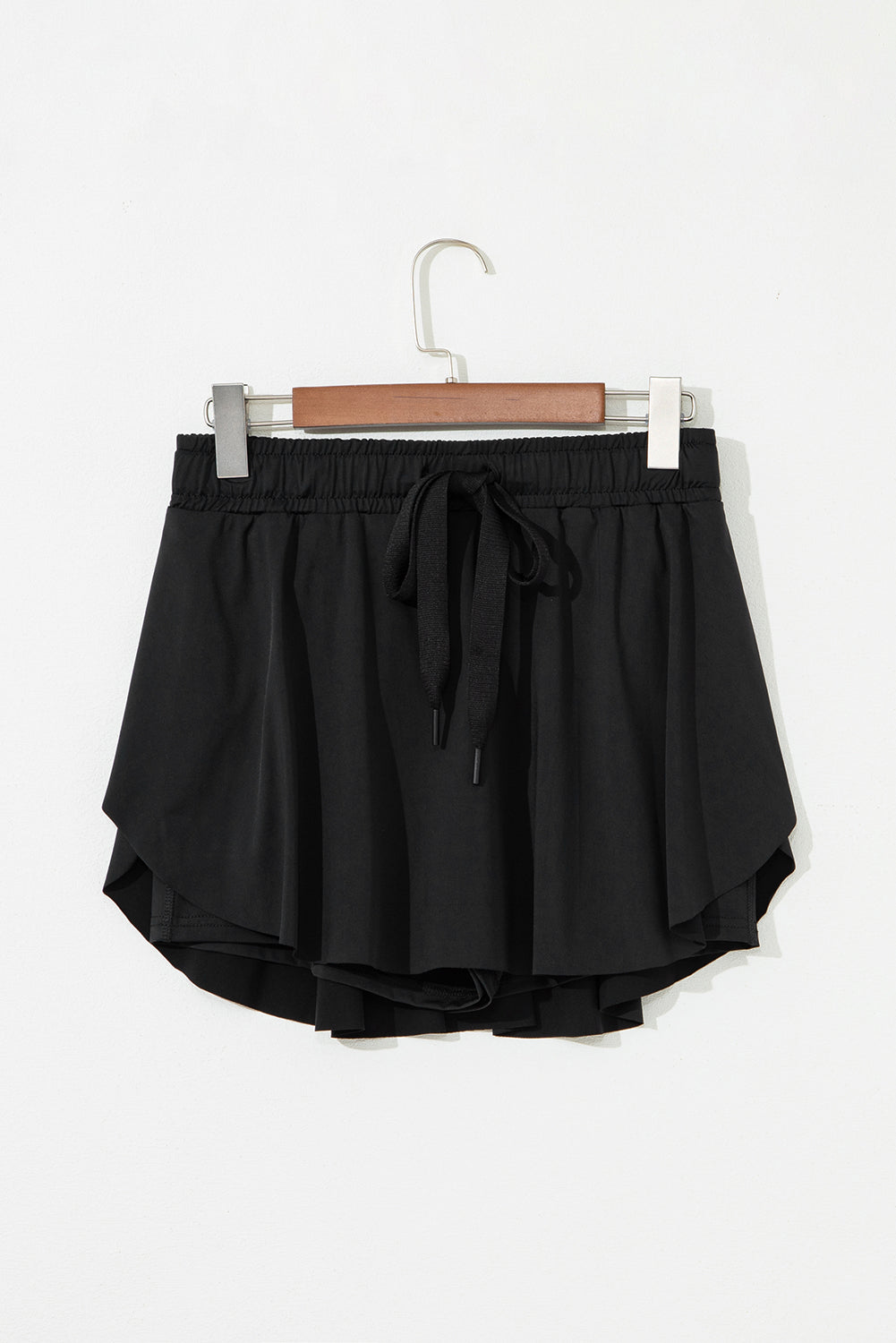 Drawstring High Waist Lined Tennis Skort
