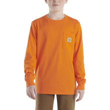 Load image into Gallery viewer, Carhartt Youth Long Sleeve Pocket T-Shirt
