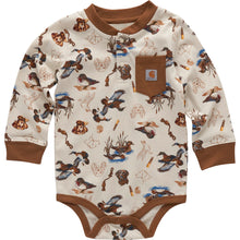 Load image into Gallery viewer, Carhartt Kid&#39;s Long-Sleeve Printed Henley Onesie

