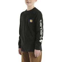 Load image into Gallery viewer, Carhartt Youth Long Sleeve Pocket T-Shirt
