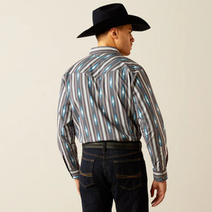 Men's Ariat Callahan Grey Long Sleeve Shirt