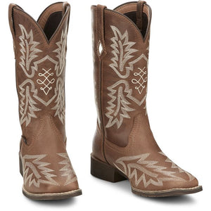 Justin Carsen 11" Women's Square Toe Western Boot