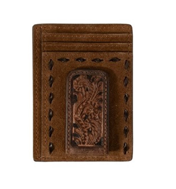 Nocona Money Clip Roughout Buck Lacing Tan