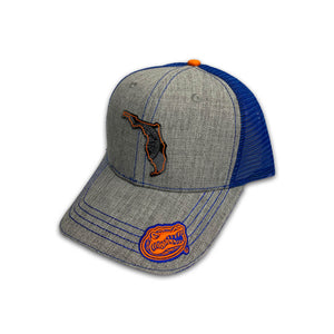 FloGrown Gators Gray State Shape Hat
