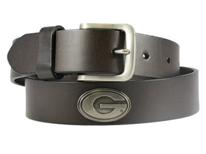 Zep-Pro Concho No Tip Brown Leather Belt