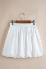 Load image into Gallery viewer, White Bubble Mini Skirt with Pockets
