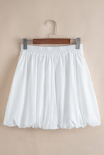 Load image into Gallery viewer, White Bubble Mini Skirt with Pockets
