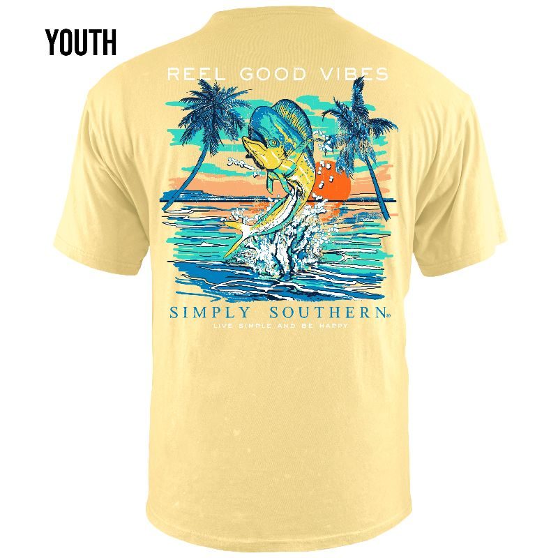 Youth Mahi Sun Simply Southern Short Sleeve T-shirt