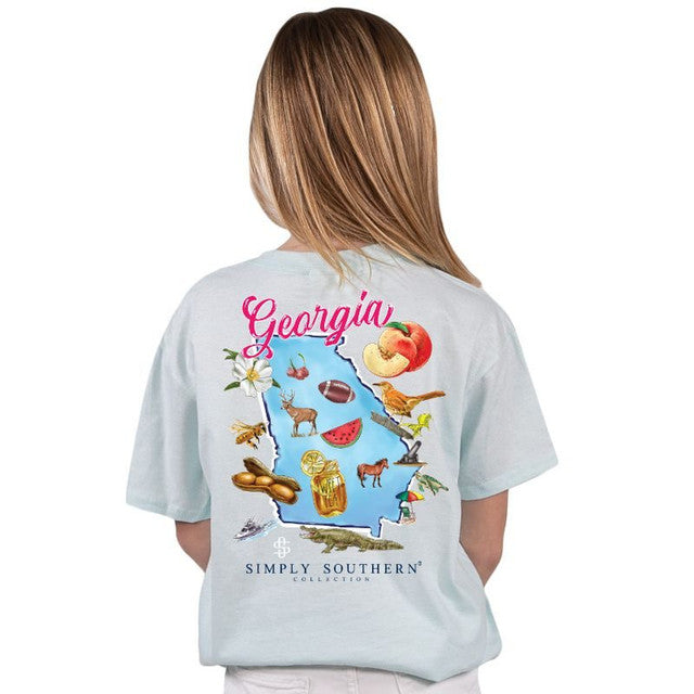 Youth Simply Southern Georgia State Breeze T-Shirt