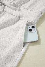 Load image into Gallery viewer, Light Grey Solid Color High-Waisted Crewneck Jumpsuit
