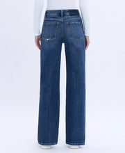 Load image into Gallery viewer, 90&#39;s Super High Rise Dark Wash Wide Jeans
