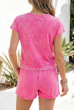 Load image into Gallery viewer, Pink 100% Cotton Mineral Wash Cotton Short Separate

