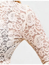 Load image into Gallery viewer, Women's See Sheer Lace Blouse Layering Top
