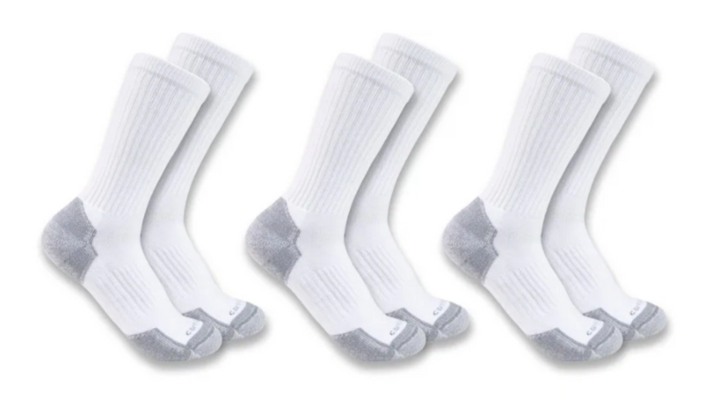 Carhartt Classic Midweight Cotton Blend Crew Sock 3-Pack