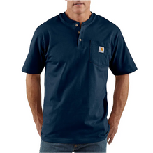 Load image into Gallery viewer, Carhartt Loose Fit Heavyweight Short Sleeve Henley T-Shirt Big &amp; Tall
