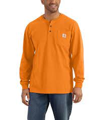 Carhartt Loose Fit Heavyweight Long Sleeve Pocket Henley T-Shirt