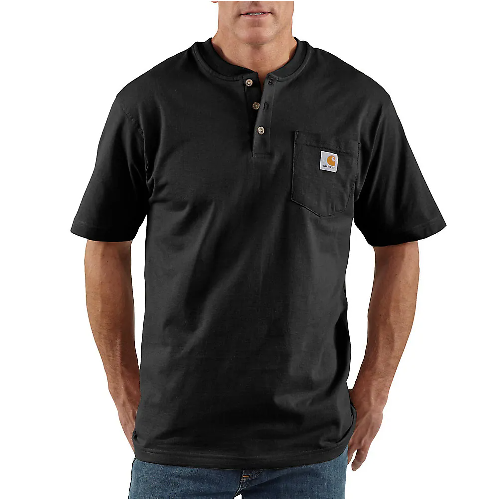 Carhartt Loose Fit Heavyweight Short Sleeve Henley T-Shirt Big & Tall