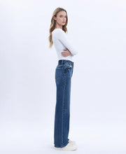 Load image into Gallery viewer, 90&#39;s Super High Rise Dark Wash Wide Jeans
