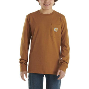 Carhartt Boy's Long Sleeve Pocket Tee Shirt