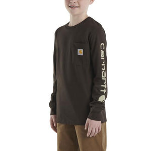 Carhartt Boy's Long Sleeve Graphic Pocket Tee Shirt