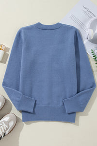 Knit Pearl Button Up Cardigan