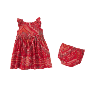 Little Girl's Wrangler Southwestern Ruffle Strap Dress