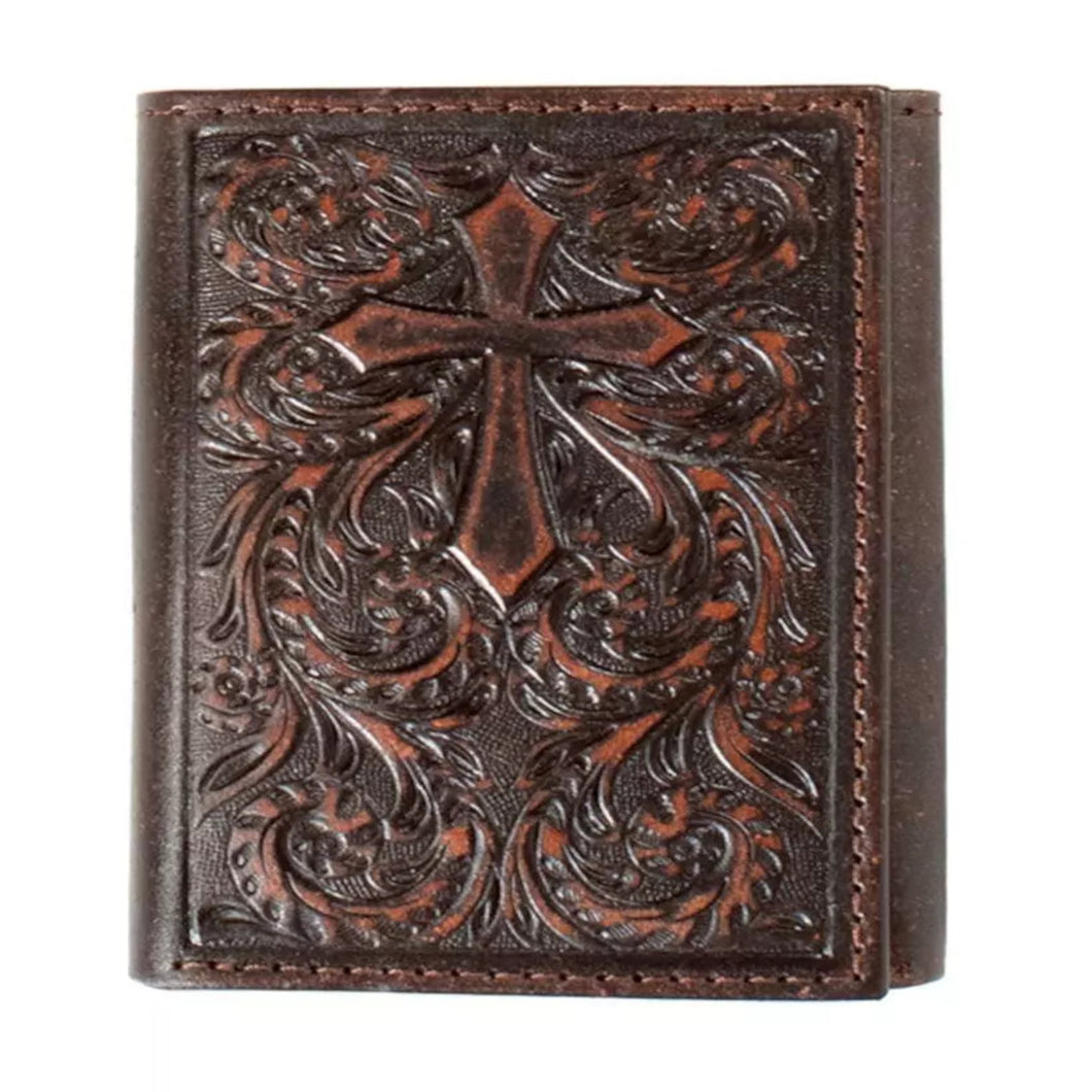 Nocona Trifold Scroll Cross
