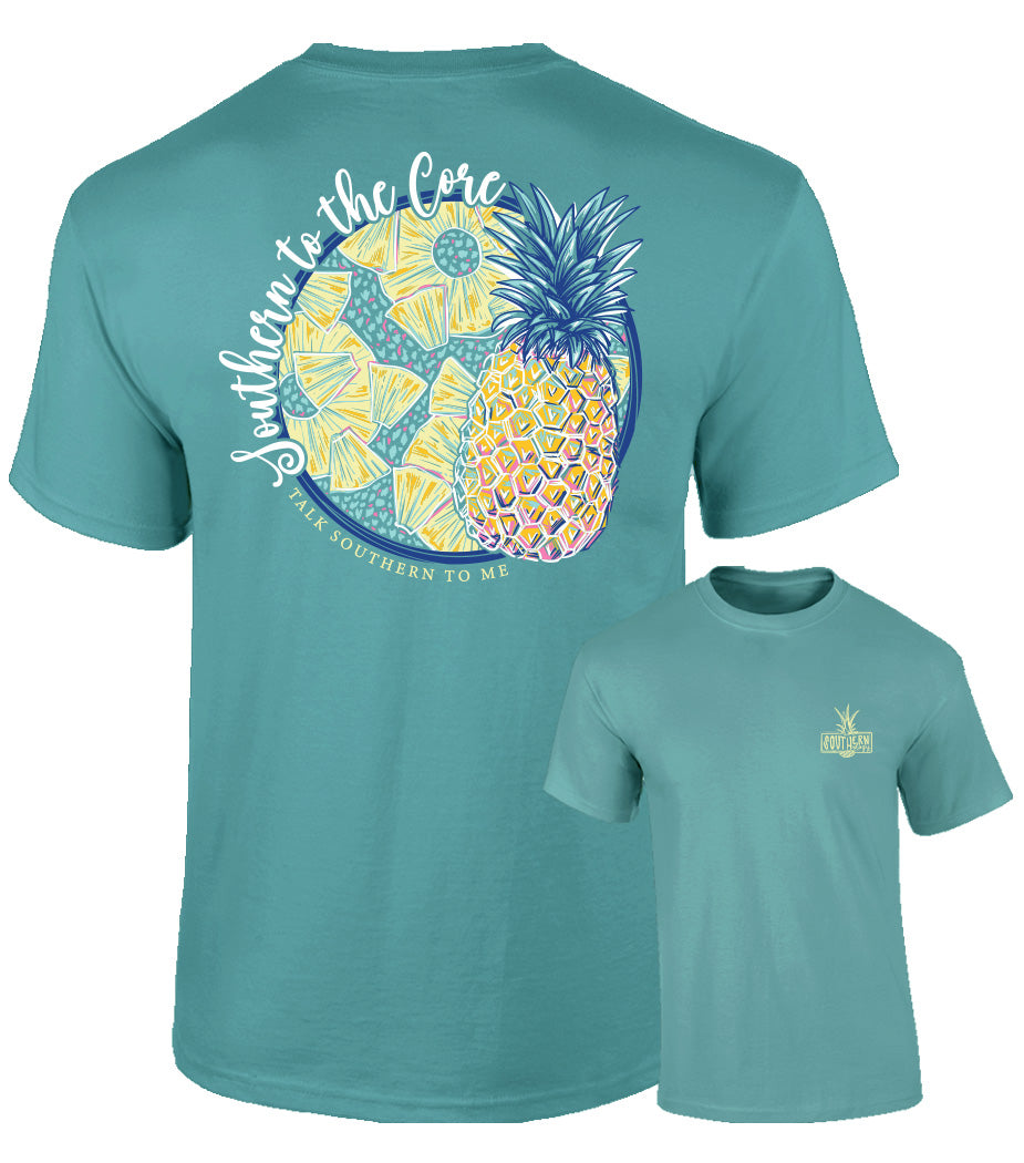 Southernology Southern to the Core Pineapple Short Sleeve Tee