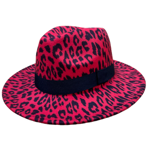 Southern Borders Leopard Print Fedora Hat