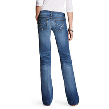 Load image into Gallery viewer, Ariat Trouser Mid Rise Stretch Bonnie Baseball Stitch Wide Leg Jean
