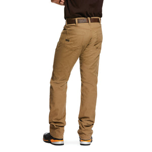 Ariat Rebar M4 Low Rise DuraStretch Made Tough Stackable Straight Leg Pant- Field Khaki