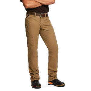 Ariat Rebar M4 Low Rise DuraStretch Made Tough Stackable Straight Leg Pant- Field Khaki