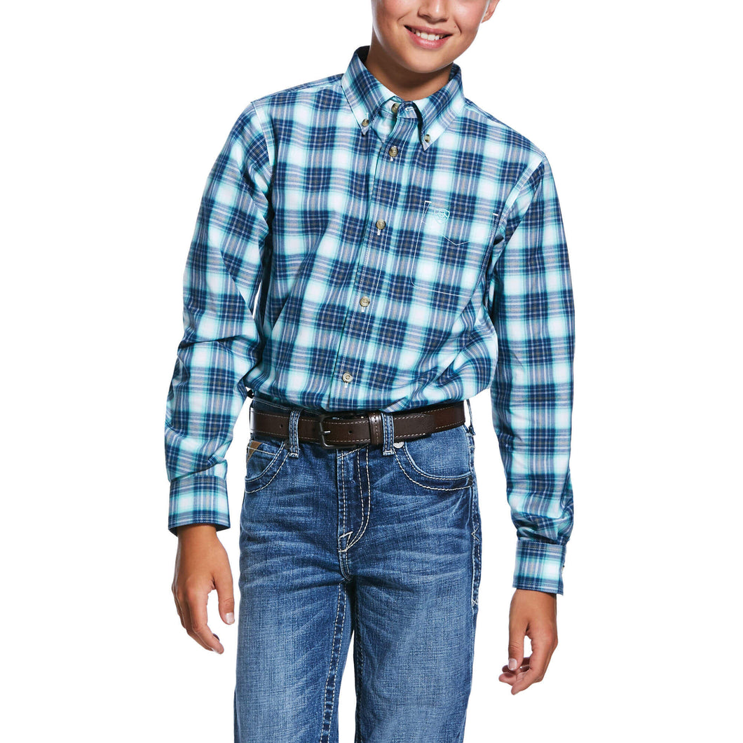 Boy's Ariat Long Sleeve Western Shirt