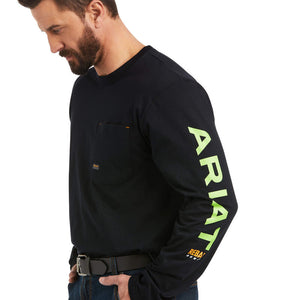 Rebar Workman Ariat Logo Long Sleeve Shirt