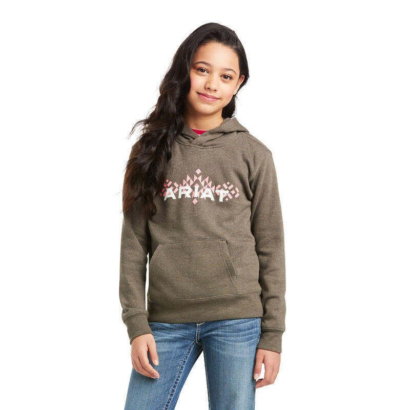Ariat Girl's REAL Chest Logo Hoodie