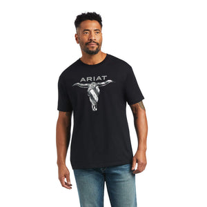 Ariat Steer Skull USA SS T-Shirt