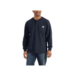 Carhartt Loose Fit Heavyweight Long Sleeve Pocket Henley T-Shirt Big &Tall