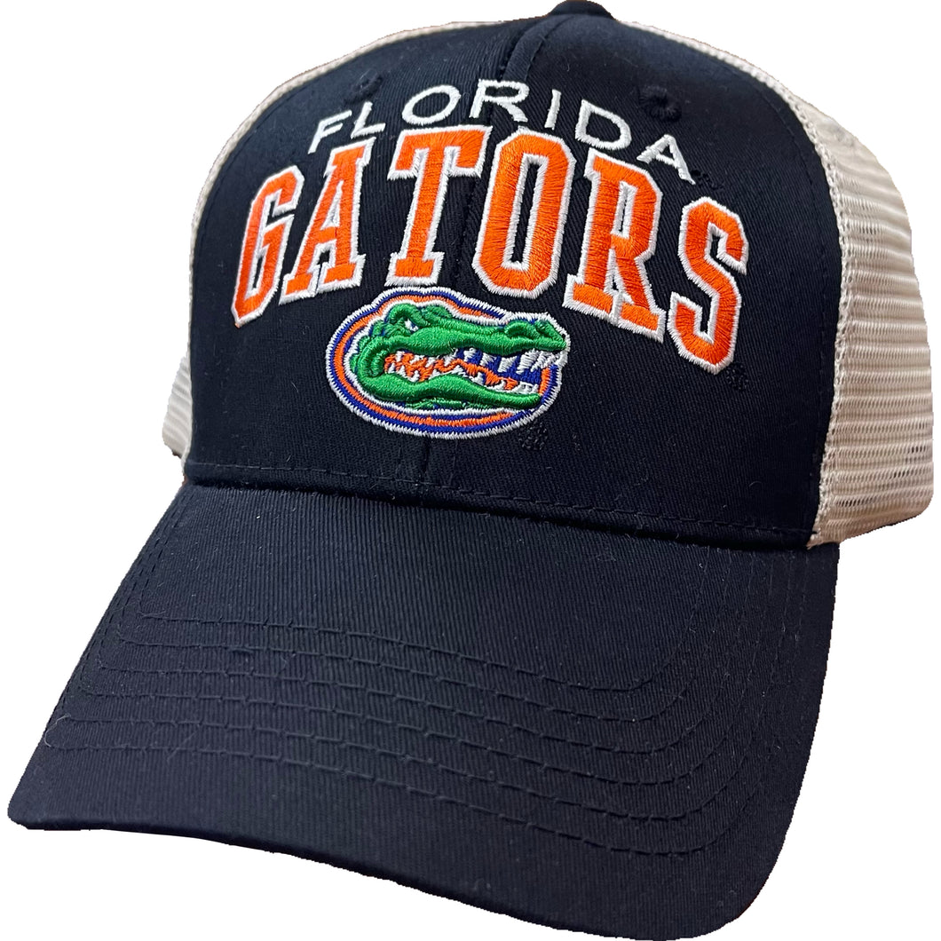 Florida Gators Black with Tan Mesh Logo Hat