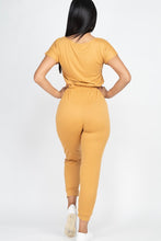 Load image into Gallery viewer, Ladies Two-Way Shoulder Drawstring Jumpsuit
