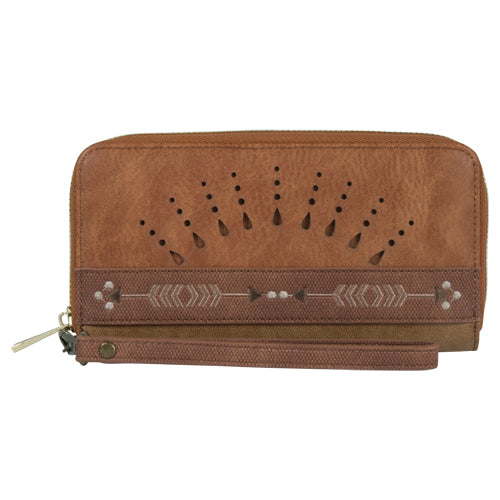 Catchfly Ruby Wallet Arrow Embroidery