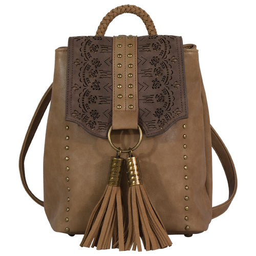 Catchfly Chloe Backpack Hazelnut Laser Cut