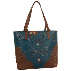 Catchfly Fate Purse Turquoise Embroidery