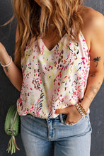 Load image into Gallery viewer, Womens Multicolor Floral Print Spaghetti Straps Tank Top
