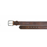 Twisted X Mens Pebbled Distressed Brown Leather Belt
