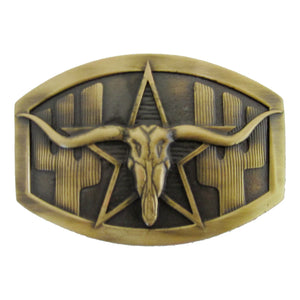 And West Saguaro Cactus Longhorn Buckle