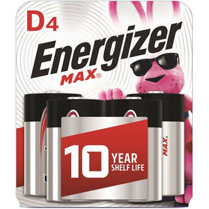Energizer Max Alkaline Batteries, D