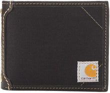 Load image into Gallery viewer, Carhartt Genuine Leather Canvas Passcase Wallet
