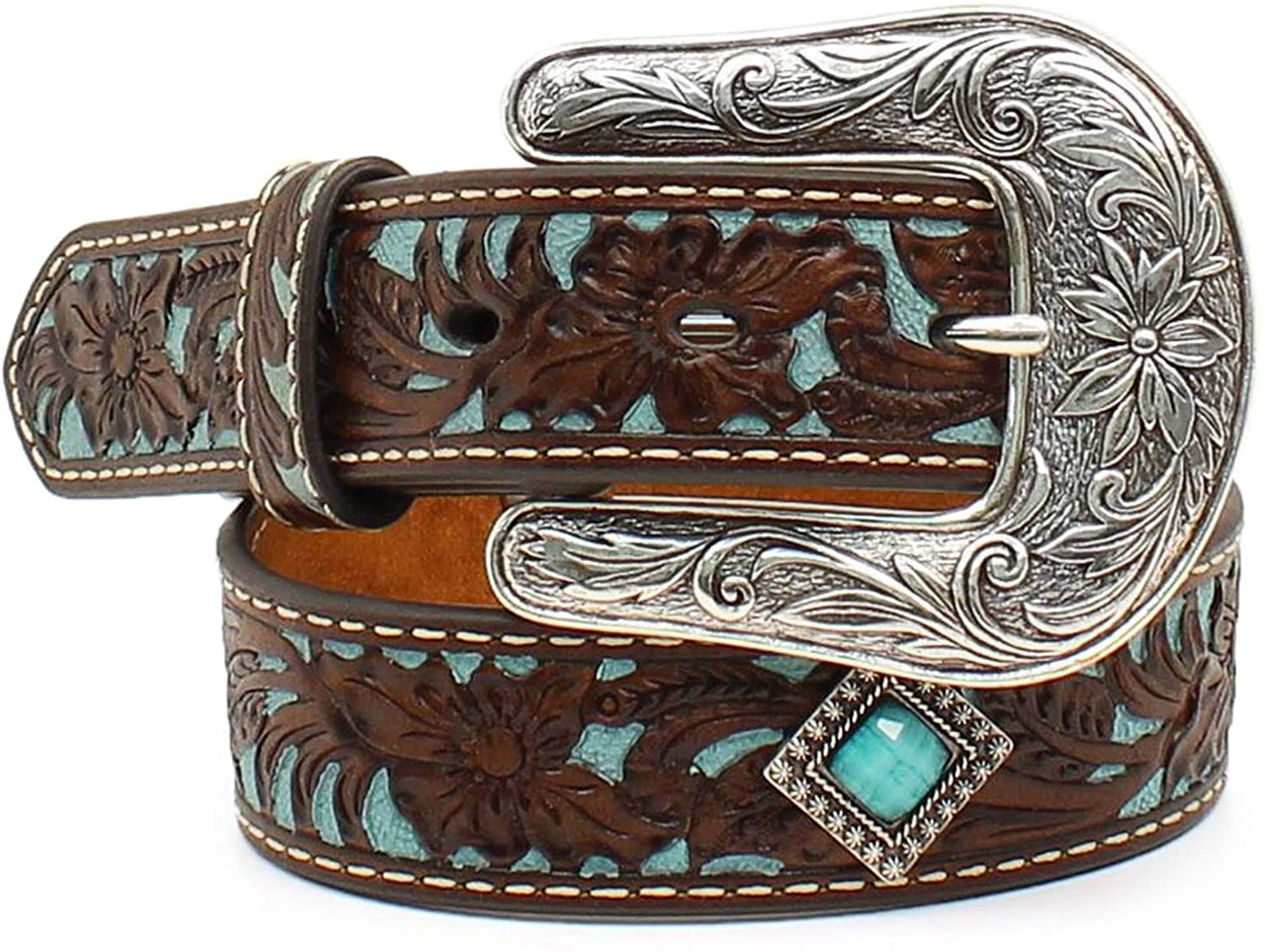 Ariat Kid's Fancy Tooled Overlay Belt